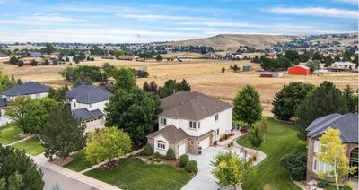 Wide aerial photo of Lone Tree, CO neighborhoods